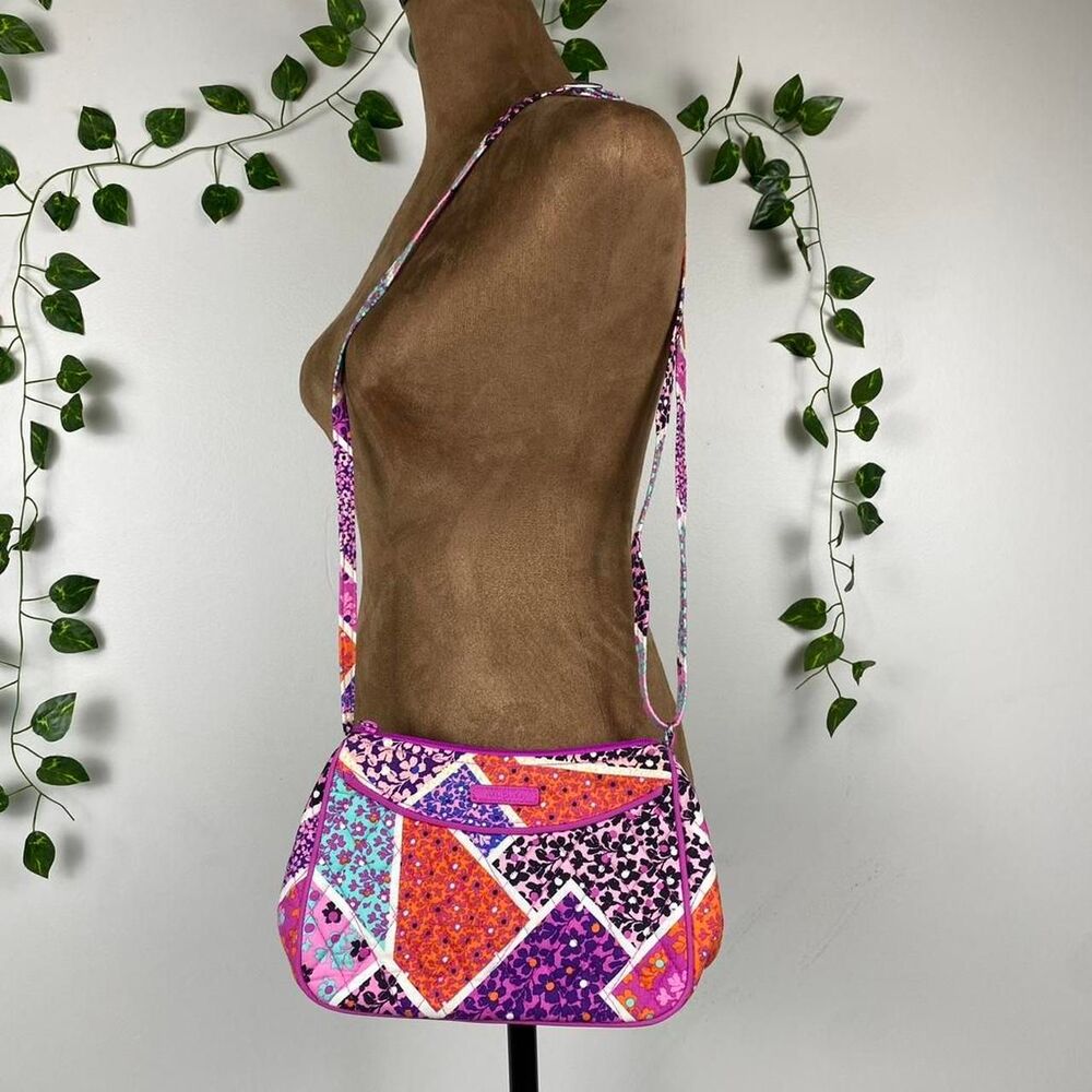 Y2K Vera Bradley patchwork quilted bag floral bright mini purse